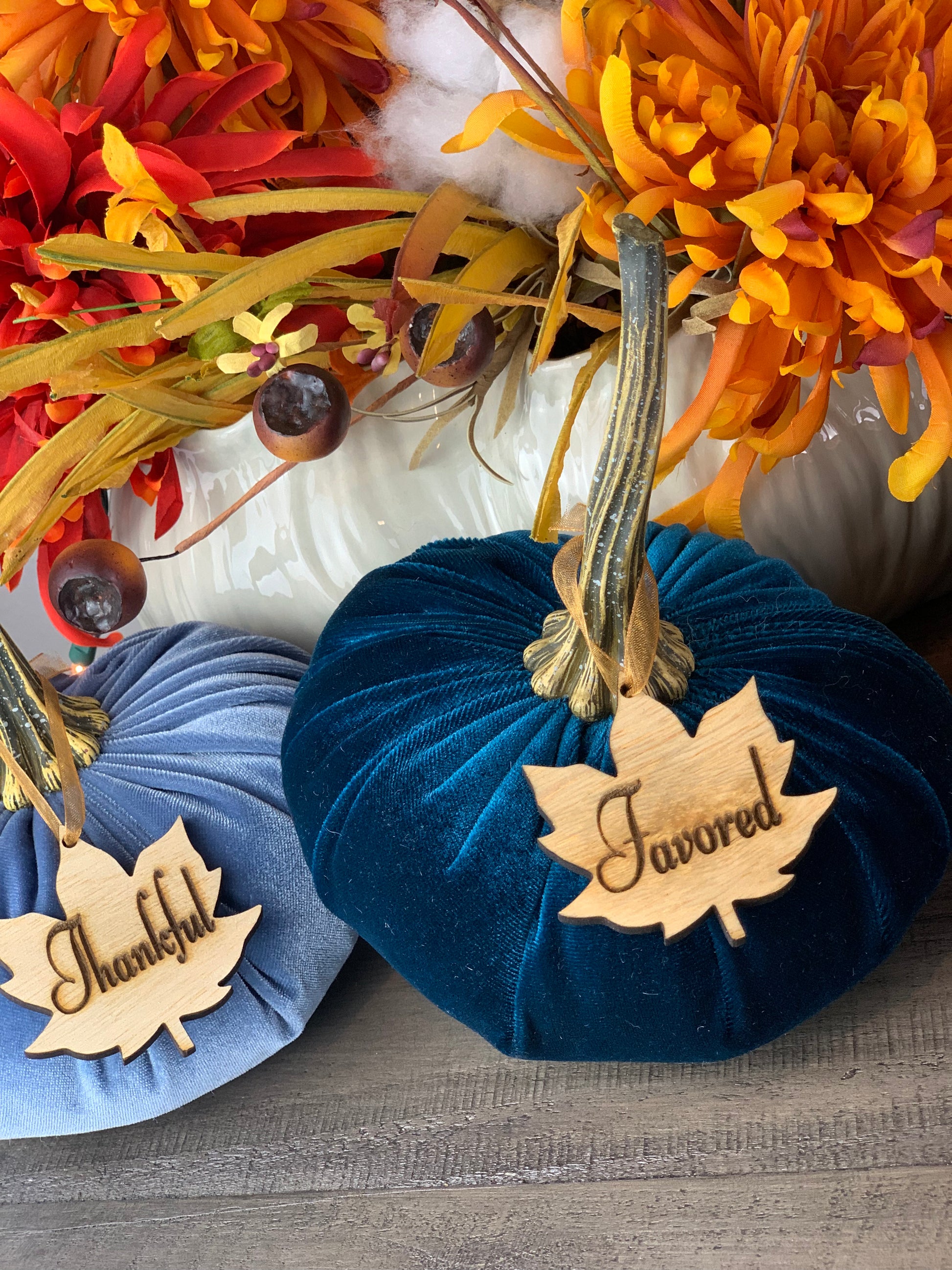 Large Velvet Pumpkins | Luxury Velvet Pumpkins | Kim's Touch