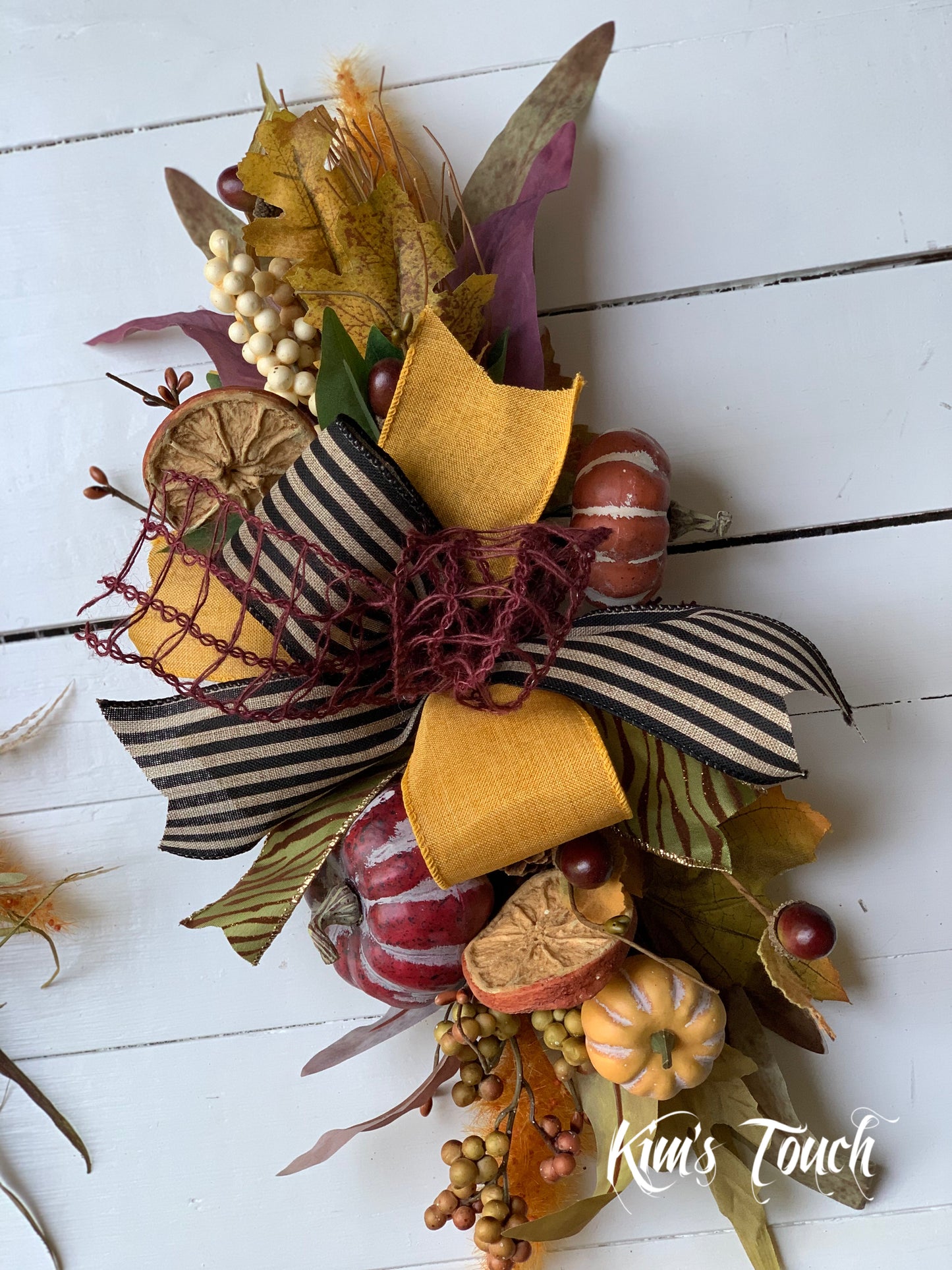 Fall Swag Wreath | Fall Swags Front Door | Kim's Touch