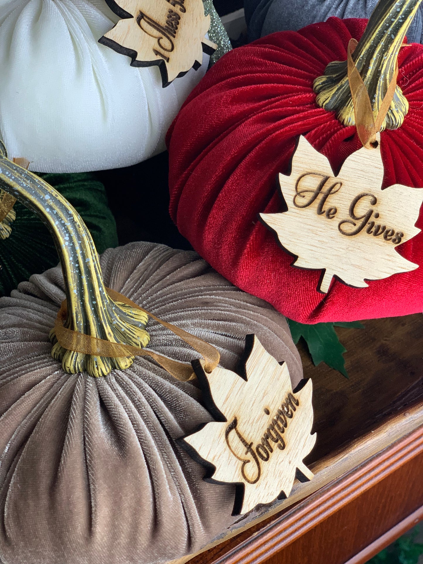 Large Velvet Pumpkins | Luxury Velvet Pumpkins | Kim's Touch