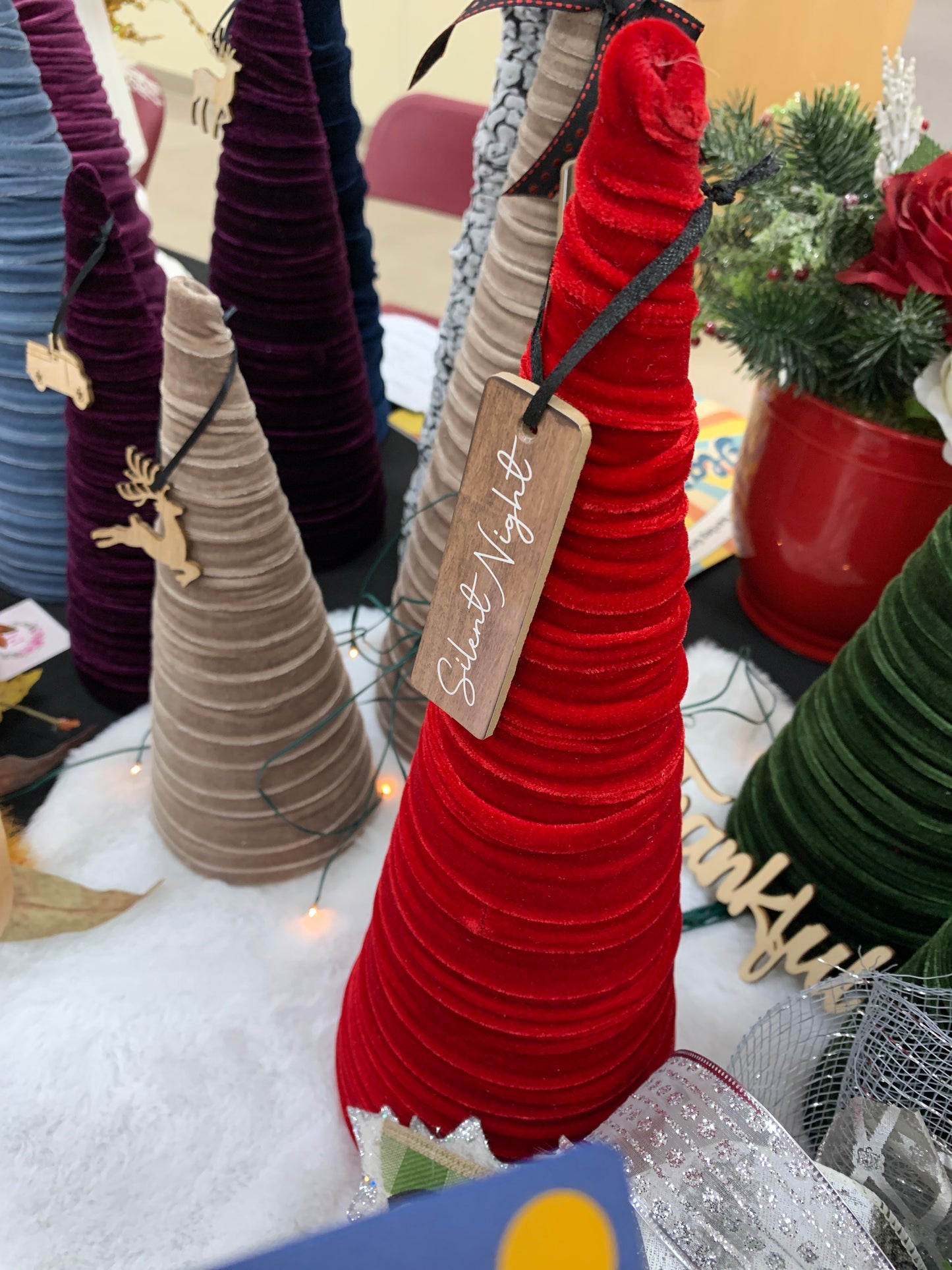 Velvet Christmas Trees | Velvet Modern Christmas Trees | Kim's Touch